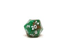Green and Red Sparkle Dice Collection - 7 Piece Set