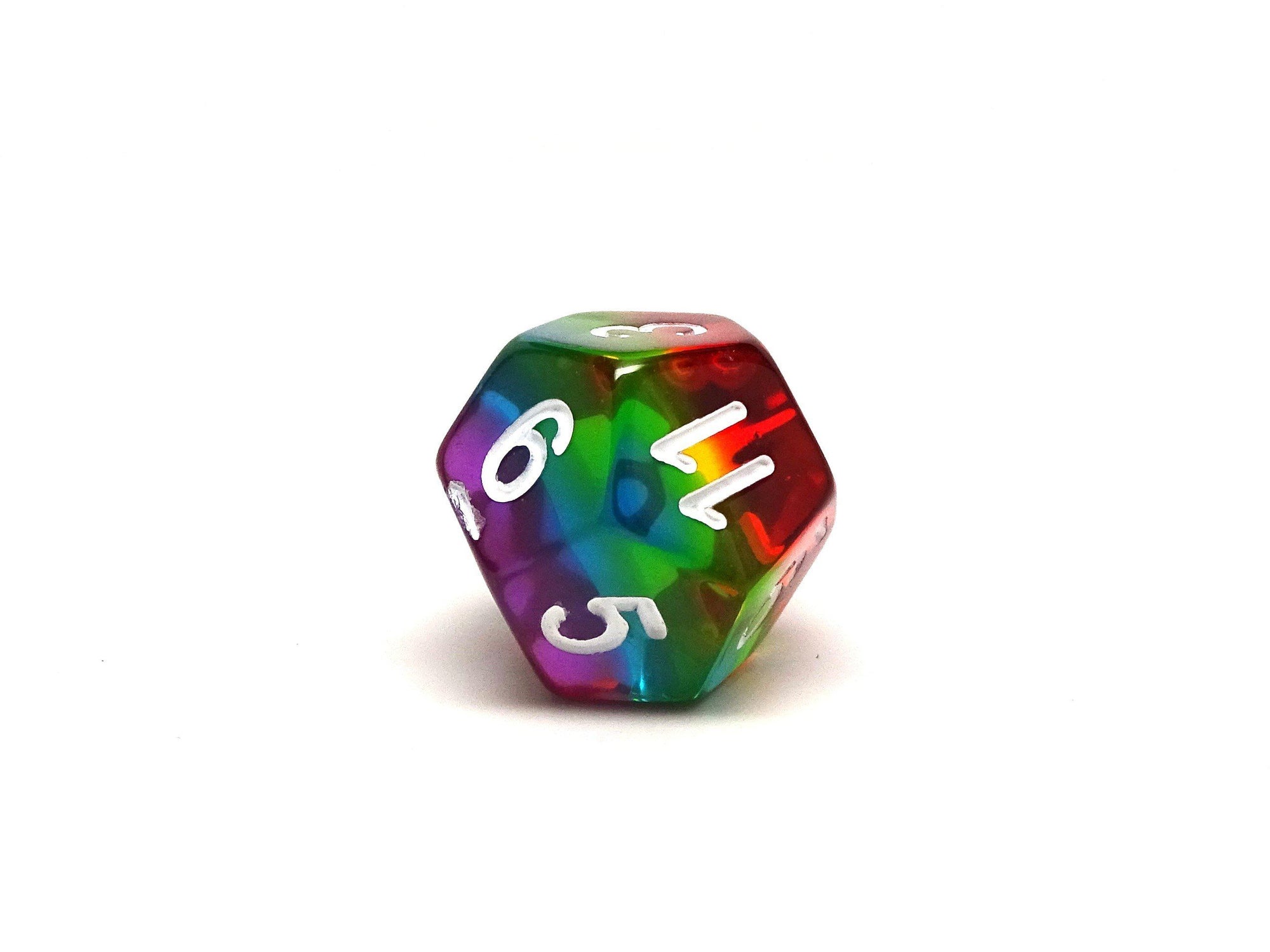 Rainbow Prism Dice Collection - 7 Piece Set