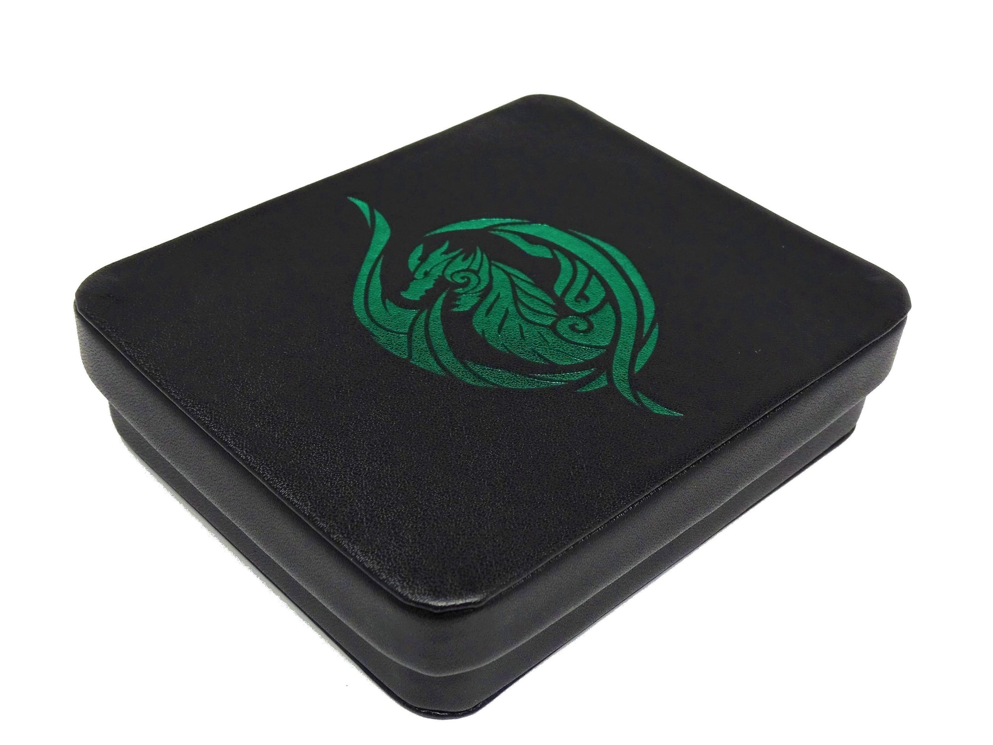 Dice Display and Storage Case - Green Dragon's Breath Design