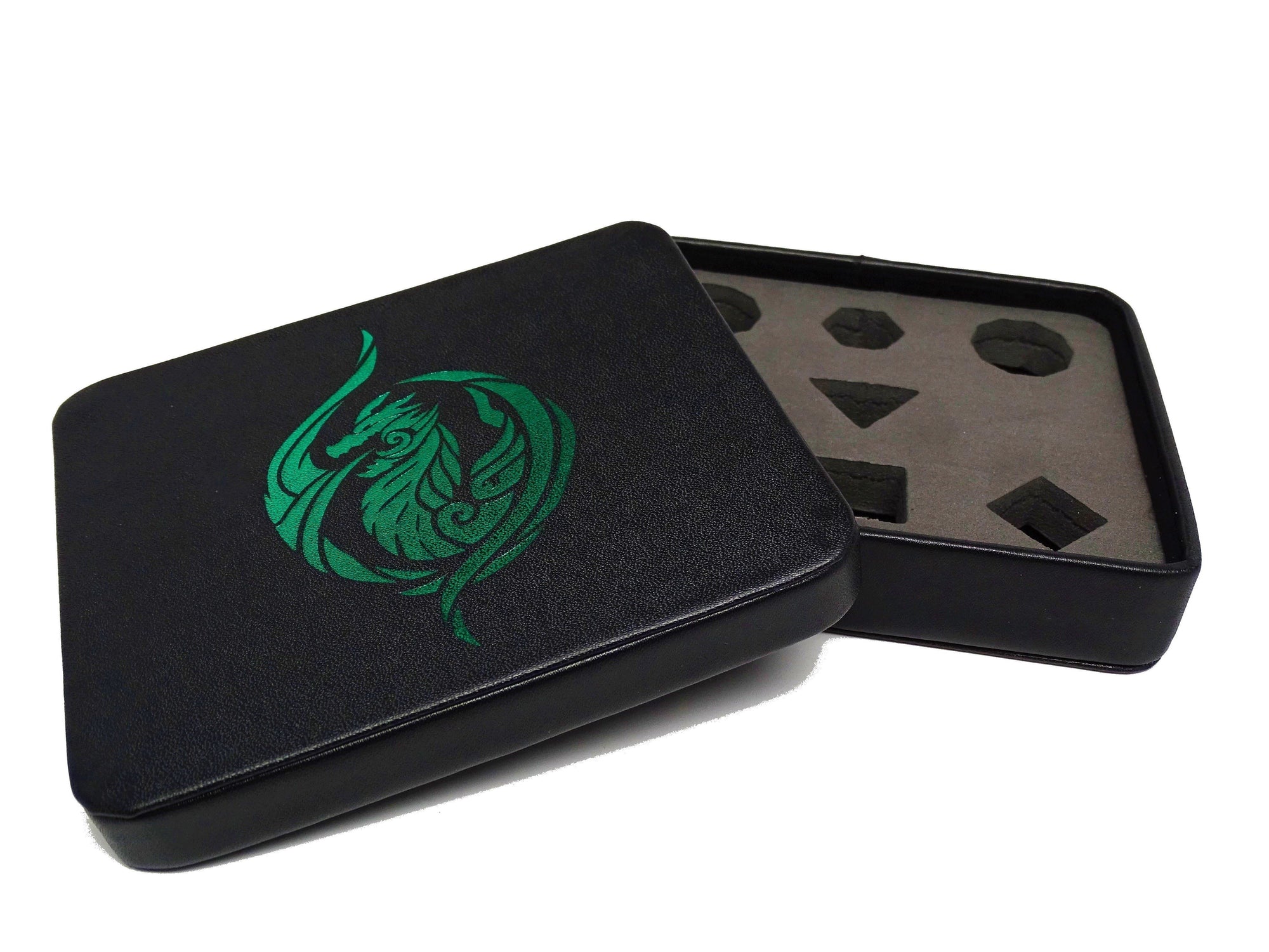 Dice Display and Storage Case - Green Dragon's Breath Design