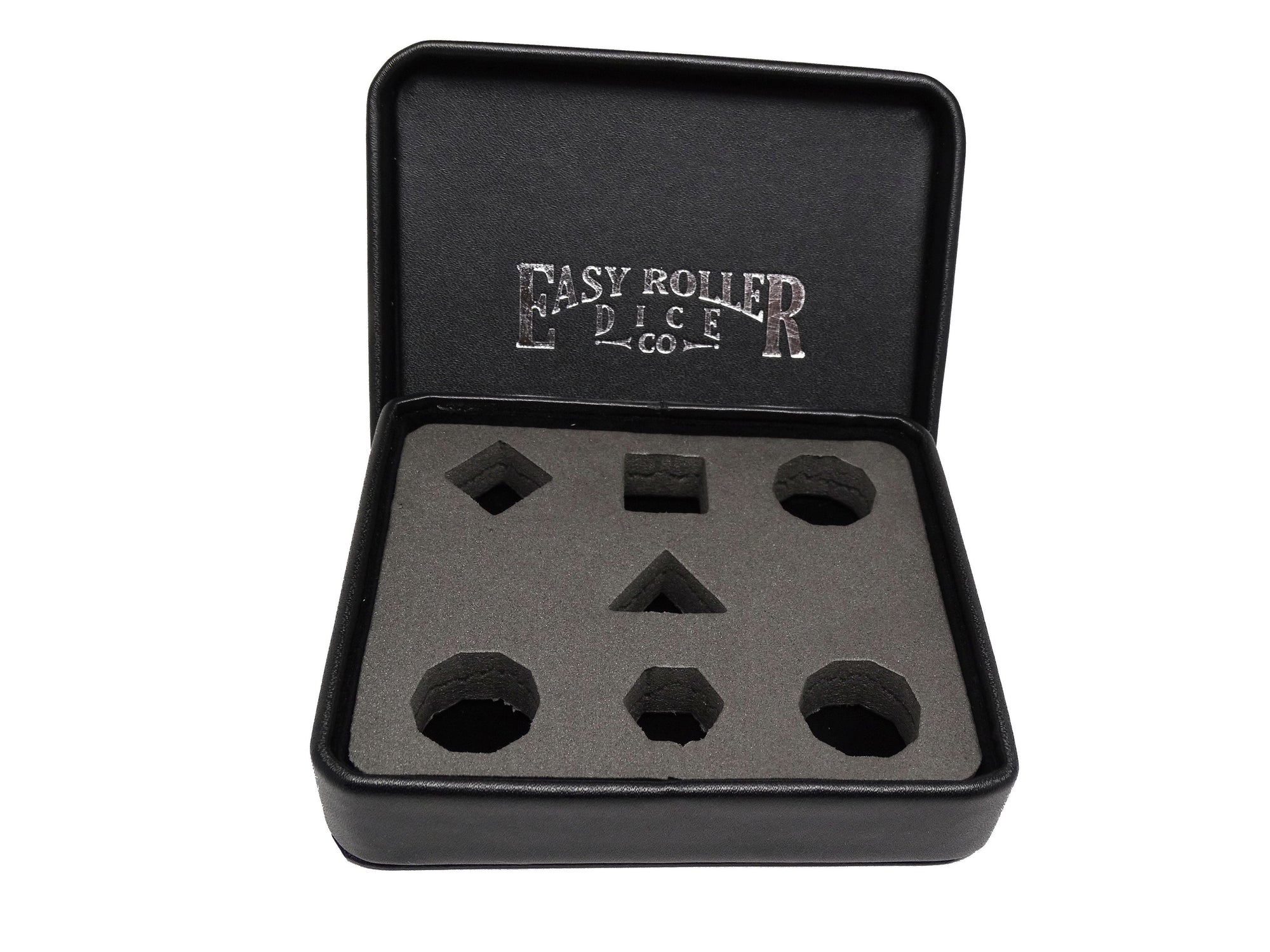 Dice Display and Storage Case - Silver Celtic Knot Dragon Design