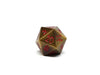 gold d20 red numbers