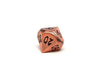 Metal Dice of Ancient Dragons - Ancient Copper with Black Dragon Font