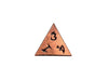 Metal Dice of Ancient Dragons - Ancient Copper with Black Dragon Font