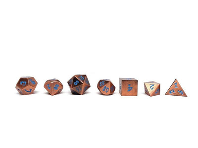 antique copper dice