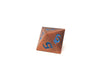 Metal Dice of Ancient Dragons - Ancient Copper with Powder Blue Dragon Font