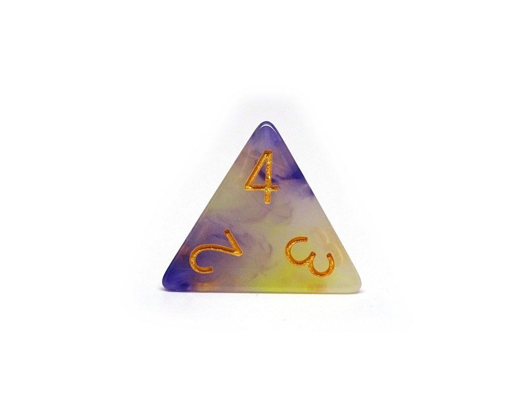 Indigo and Green Cloud - 7 Piece Dice Set