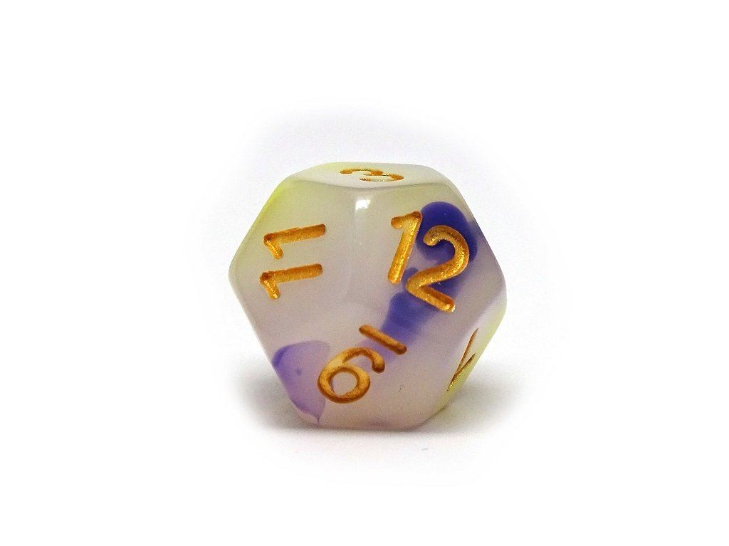 Indigo and Green Cloud - 7 Piece Dice Set