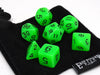 Green Glow in the Dark - 7 Piece Dice Collection