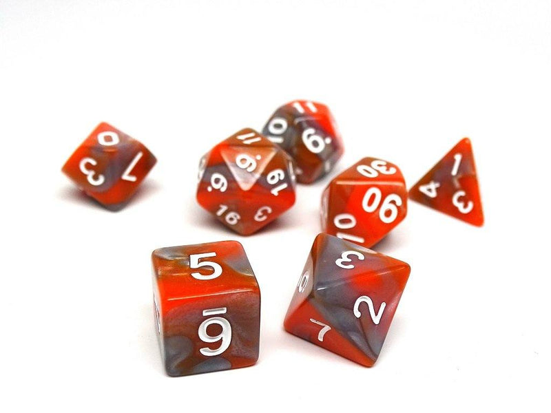 Autumn Swirl - 7 Piece Dice Collection - Easy Roller Dice Company