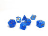 Frosted Blue Glacier - 7 Piece Dice Collection