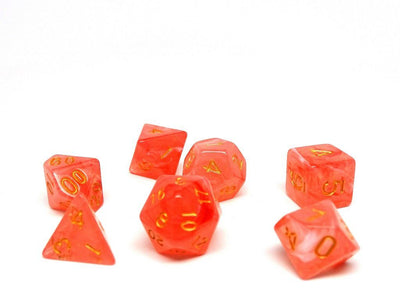 Frosted Pink Glacier - 7 Piece Dice Collection