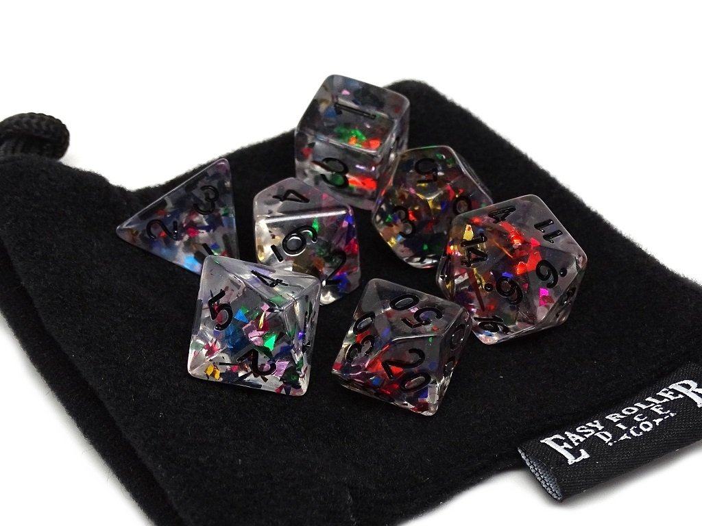 Disco Ball Dice Set - 7 Piece Collection