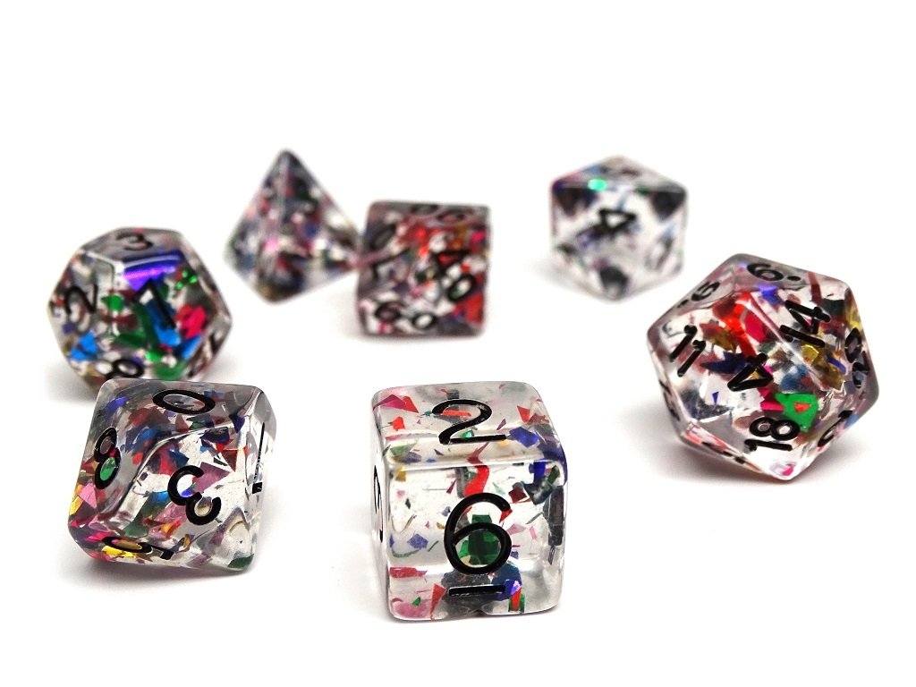 Disco Ball Dice Set - 7 Piece Collection