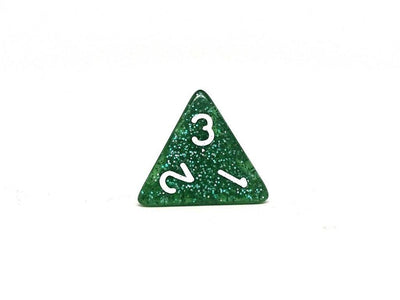 Emerald Sparkle Dice Set - 7 Piece Collection