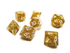Gold Bling Dice Collection - 7 Piece Set