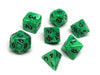 Kelly Green Marble - 7 Piece Set