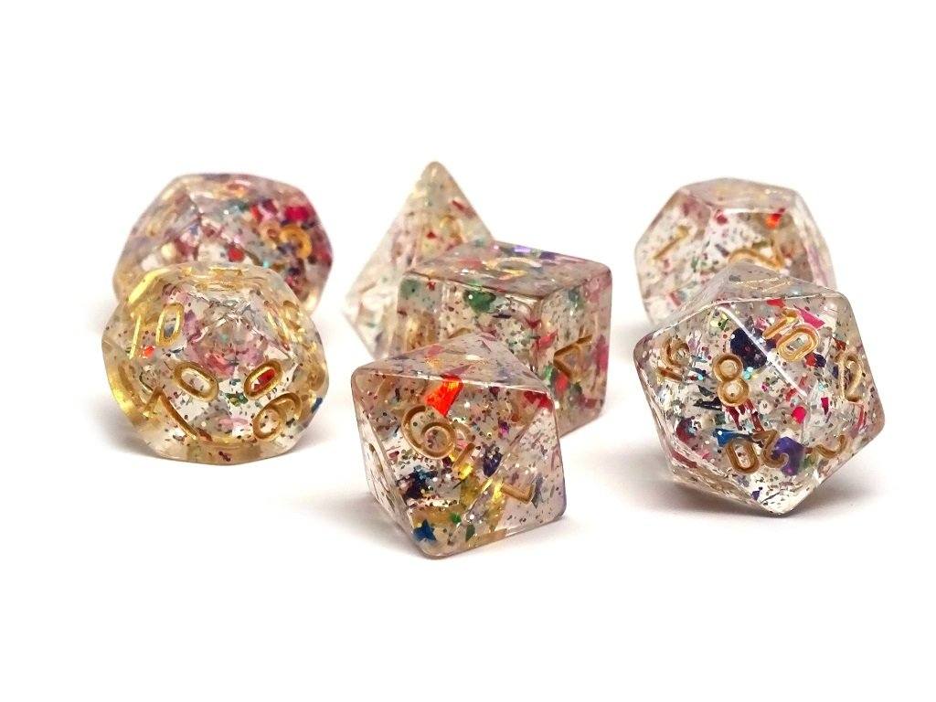 Confetti Dice Collection - 7 Piece Set