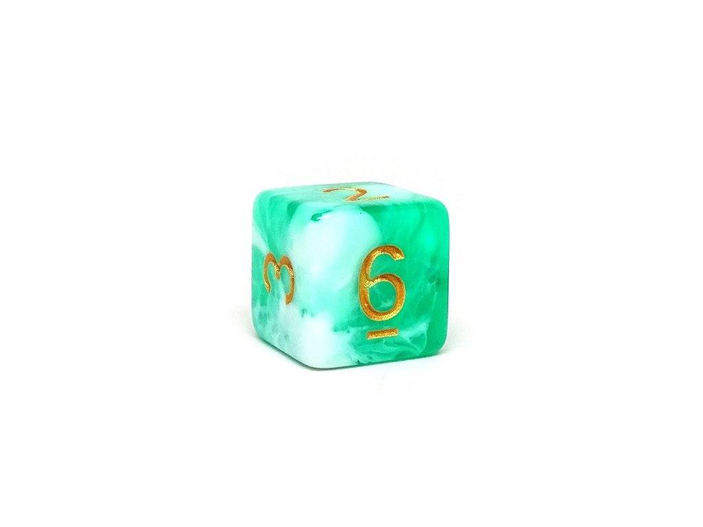 Mint Swirl Dice Collection - 7 Piece Set