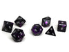 Aluminum Elite Dice of the Elvenkind - Purple 7 Dice Set