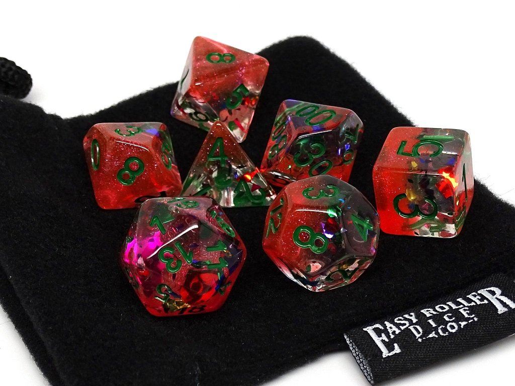 Frozen Orange with Glitter - Green Font - 7 Piece Set