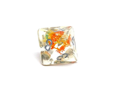 Translucent Neuron Teal and Orange Dice Collection - 7 Piece Set