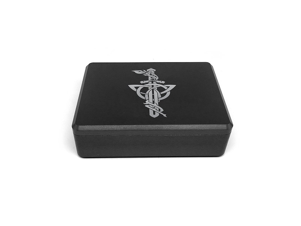 CNC Aluminum Dice Case - Dagger Design