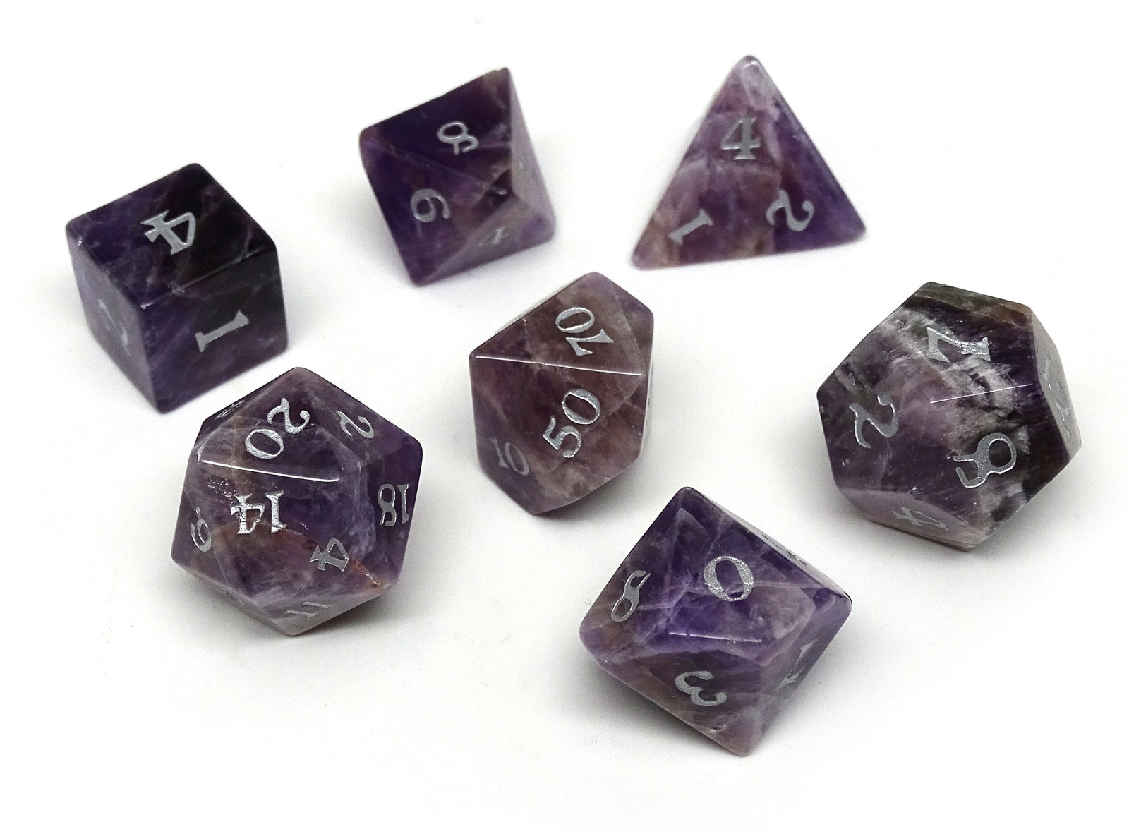 amethyst dice set 