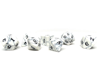 white howlite dice