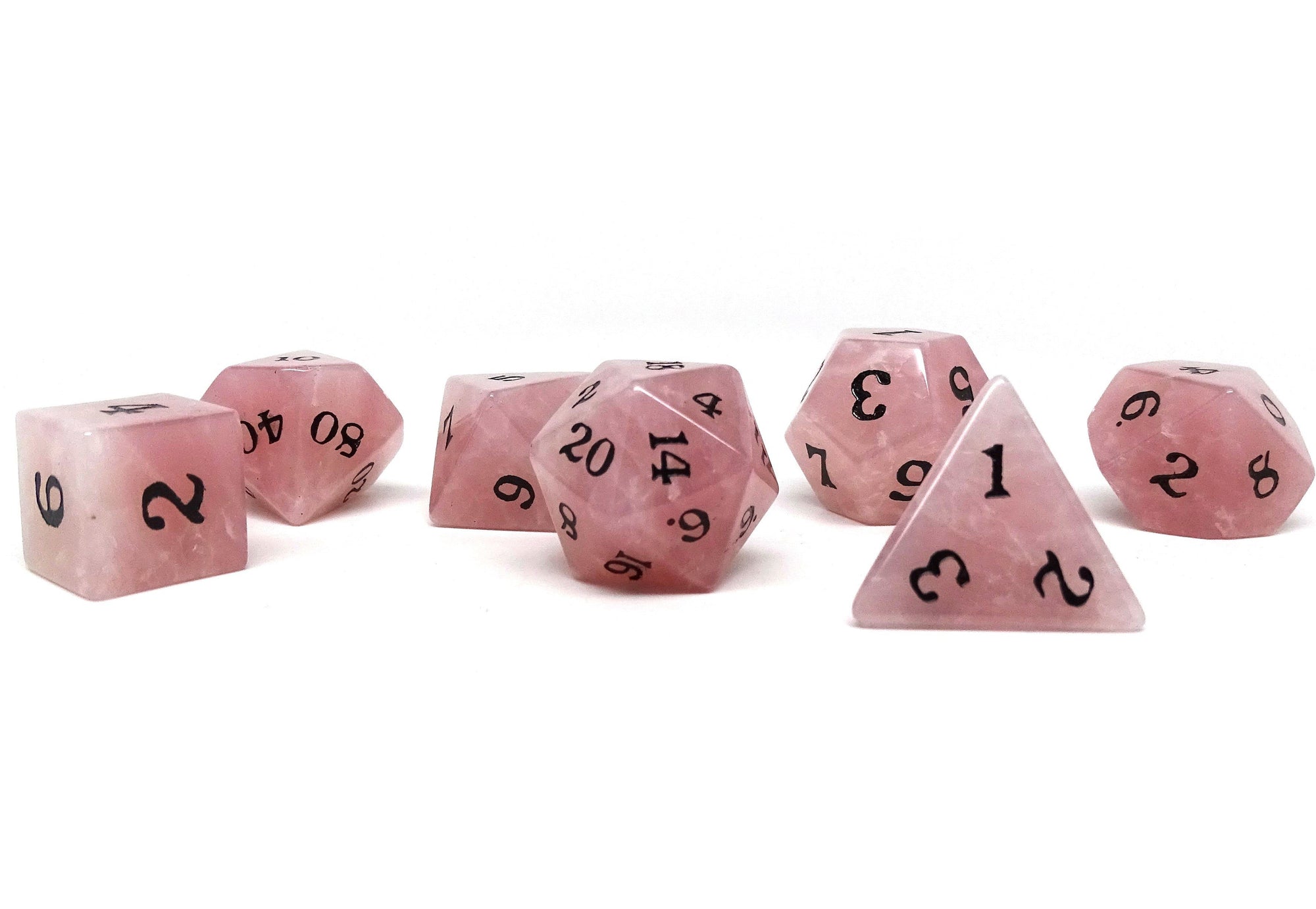 rose quartz dnd dice
