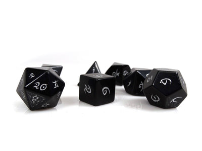 Stone Dice Collection - Obsidian - Elvenkind Font