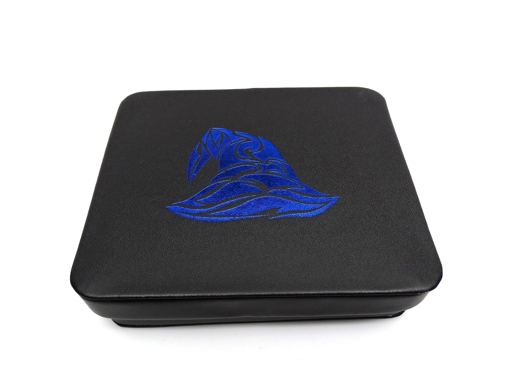 Dice Display and Storage Case - Blue Wizard Hat Design