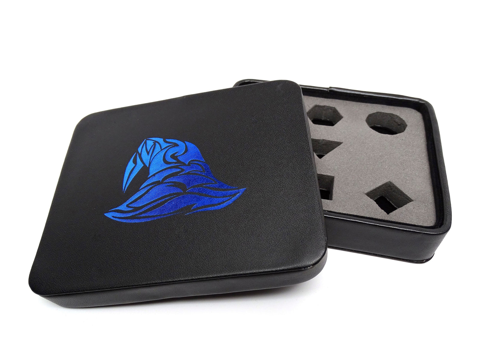 Dice Display and Storage Case - Blue Wizard Hat Design