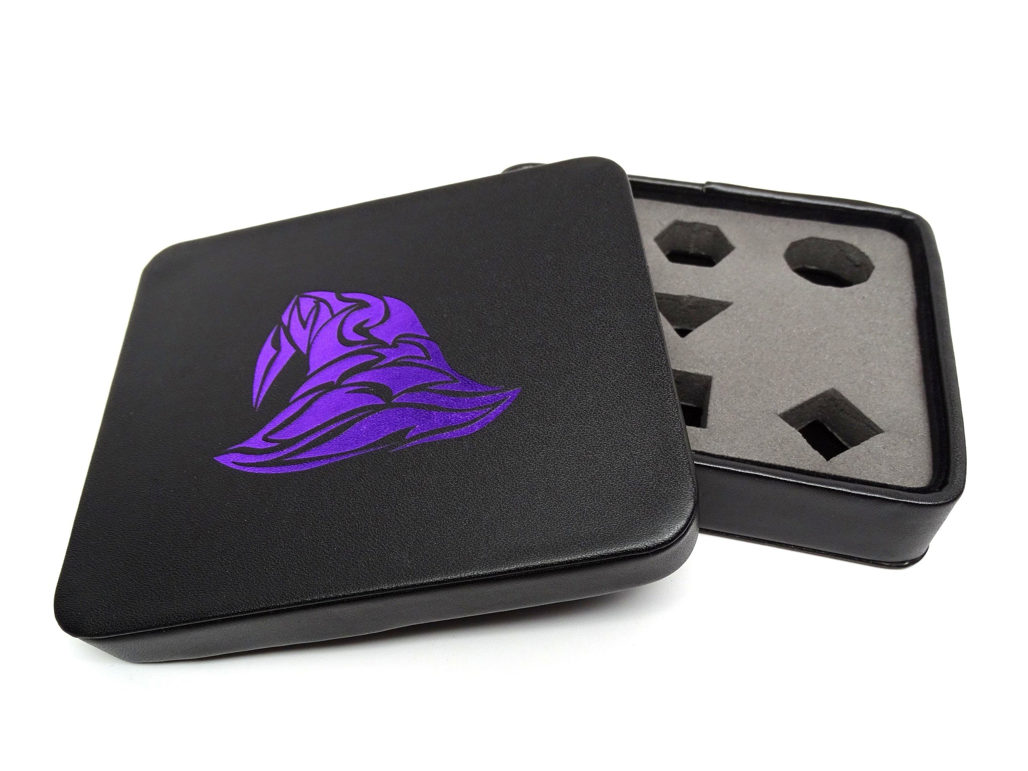 Dice Display and Storage Case - Purple Wizard Hat Design