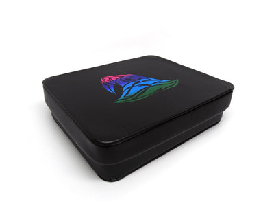 Dice Display and Storage Case - Multicolor Prism Wizard Hat Design