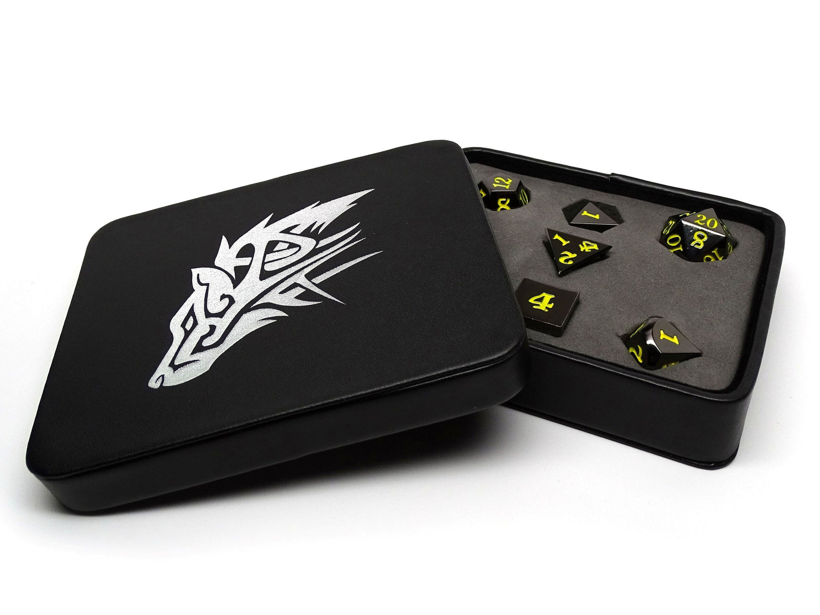 Dice Display and Storage Case - Wolf Design