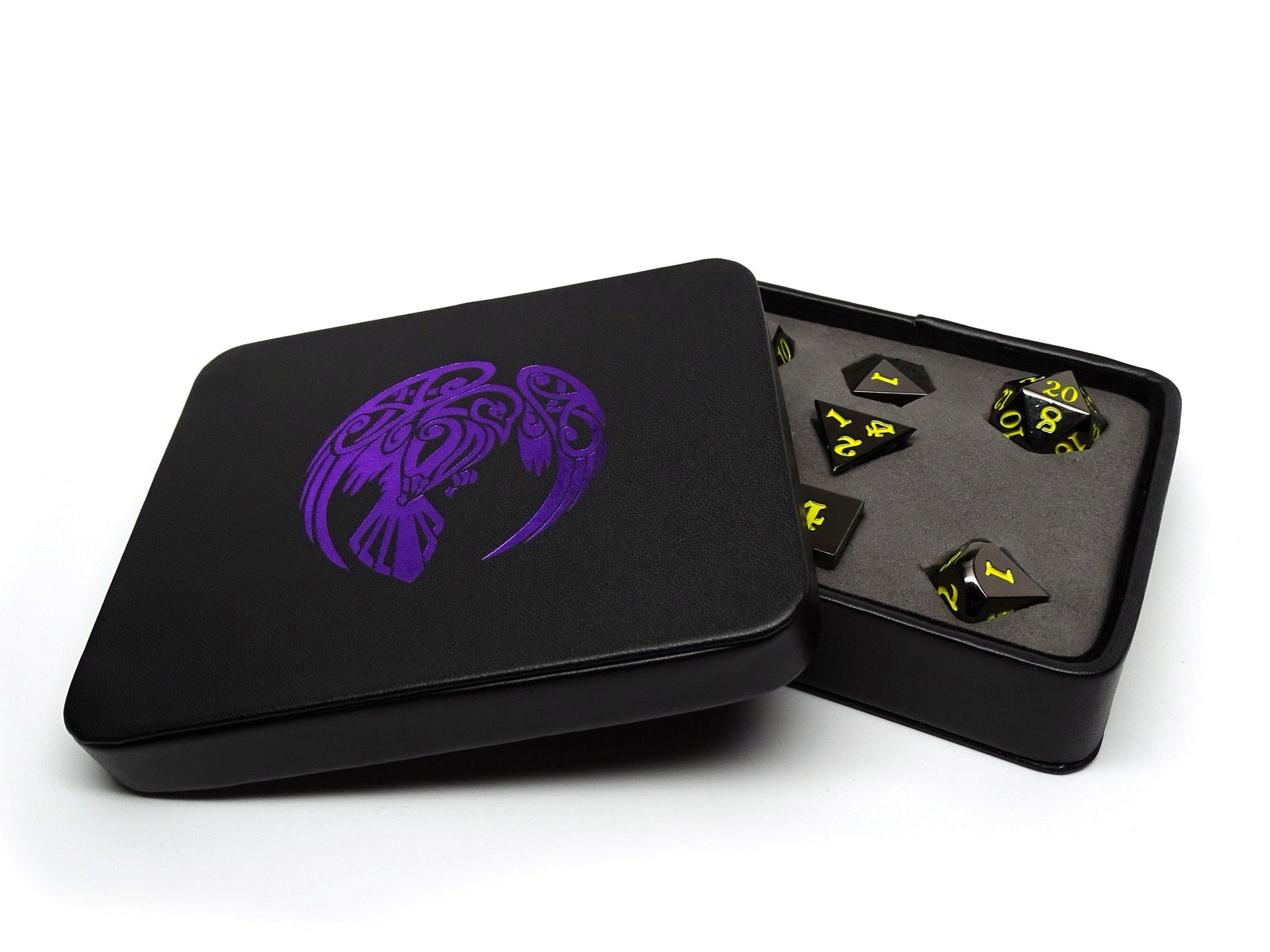 Dice Display and Storage Case - Raven Design