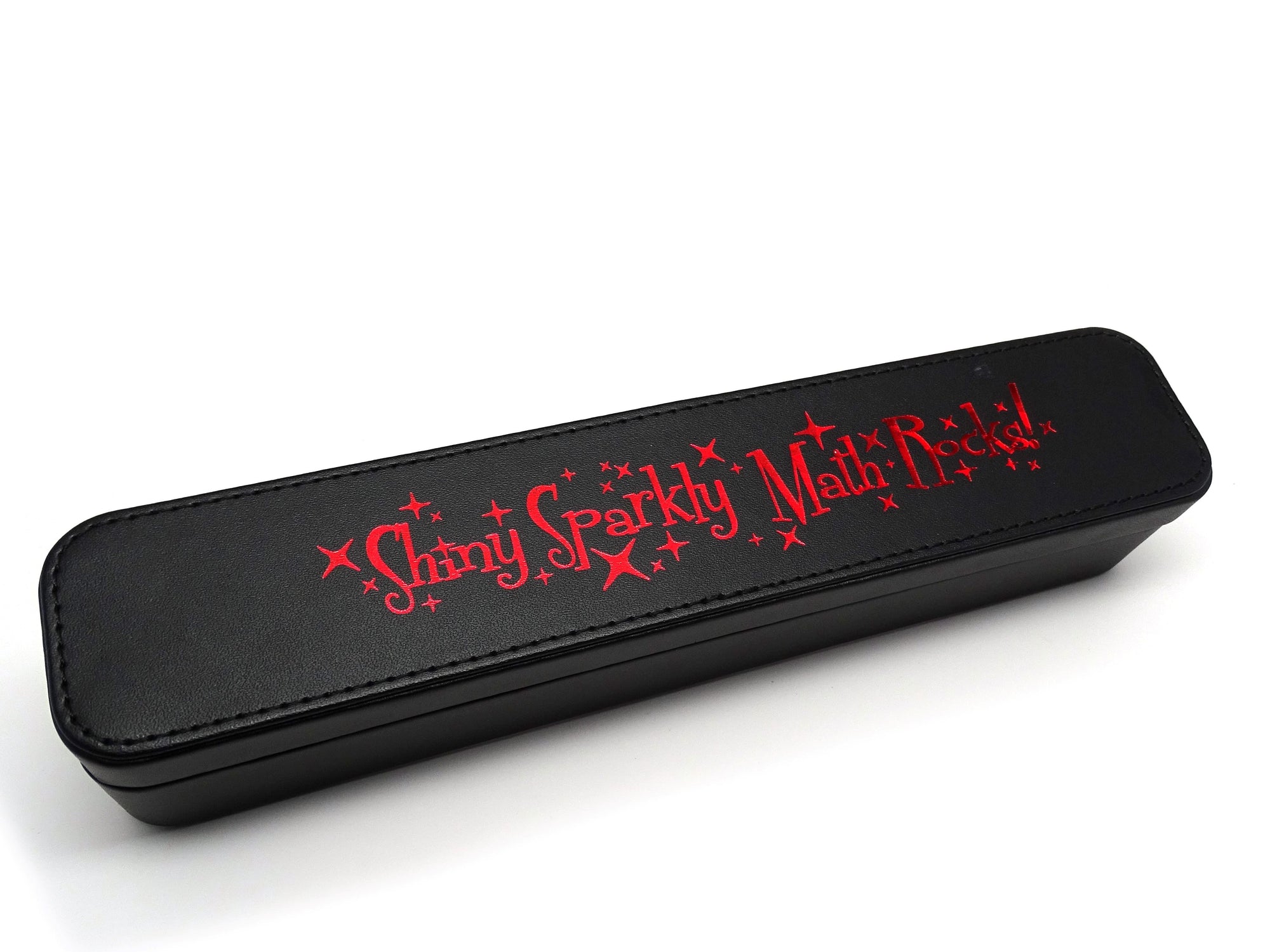 Dice Coffer - Shiny Sparkly Math Rocks - Red Design