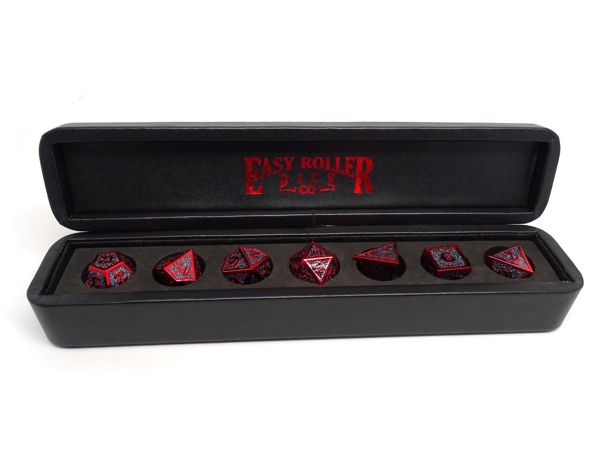 Dice Coffer - Shiny Sparkly Math Rocks - Red Design