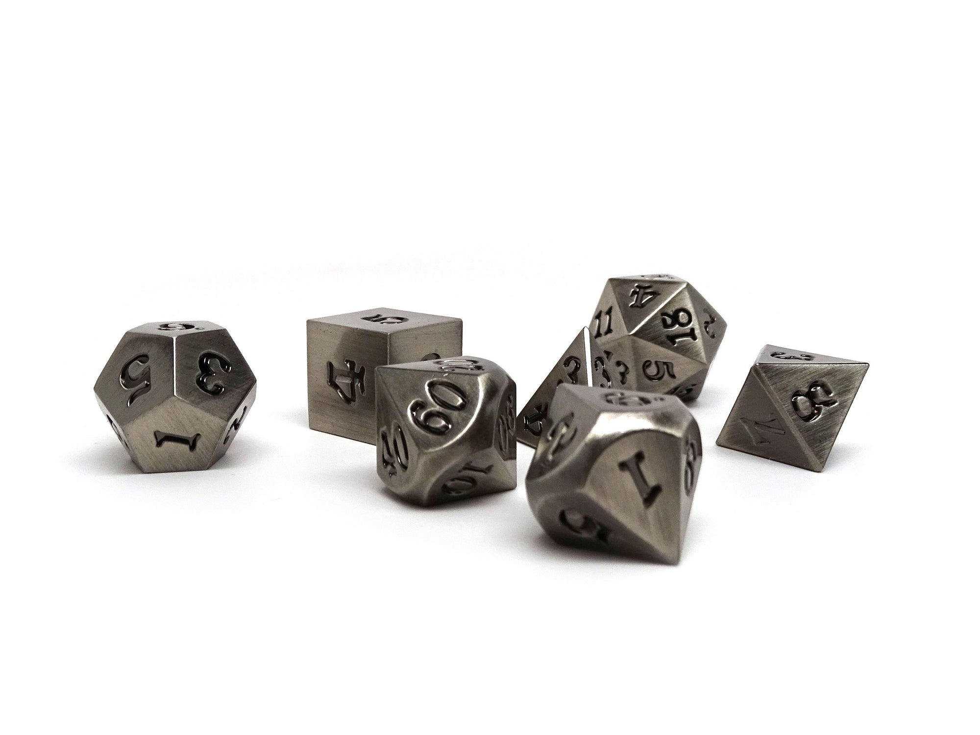 Legendary Silver D20 Dice - Metal Single 20 Sided Dice - Easy Roller Dice  Company