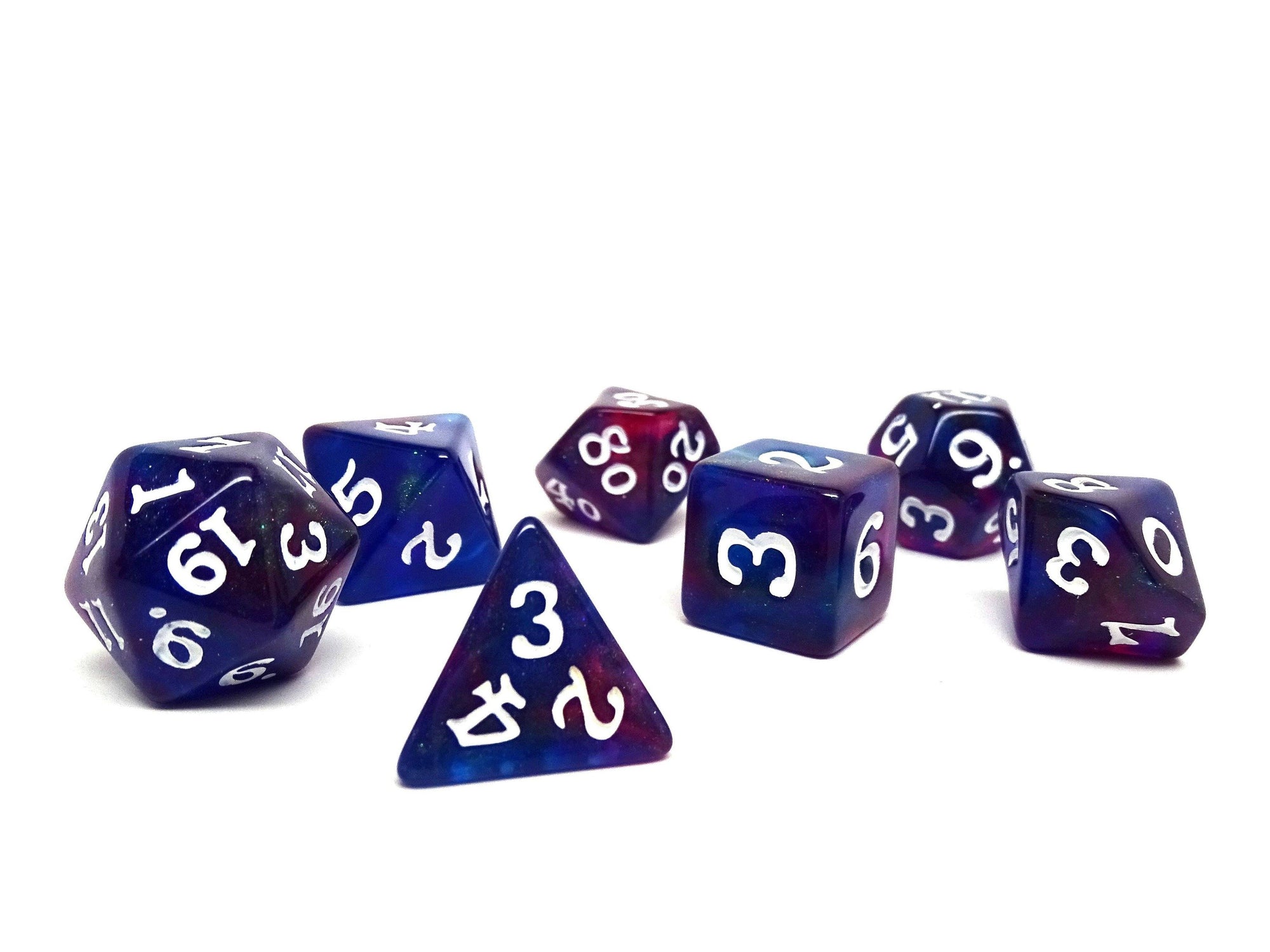 Cosmic Stardust Dice Collection - 7 Piece Set