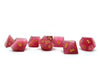 Rose Cat's Eye Dice Set With Dragon Font
