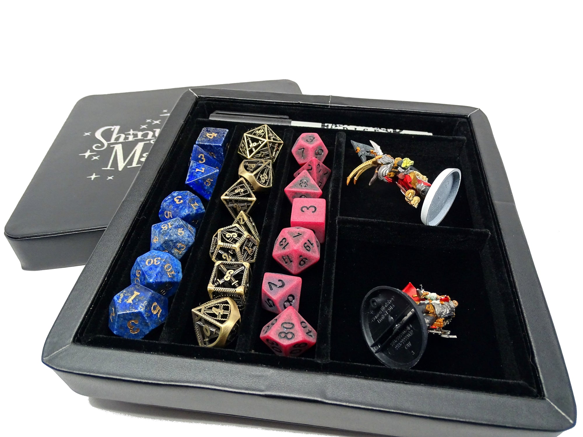 Adventure Box - Shiny Sparkly Math Rocks - Silver Design - Easy Roller Dice  Company