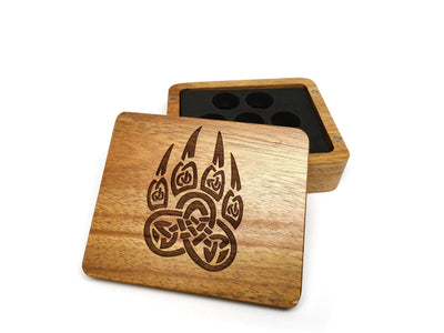 Druid Paw Wooden Dice Case