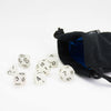 Glow in the Dark Dice - 7 Piece Set With Bag