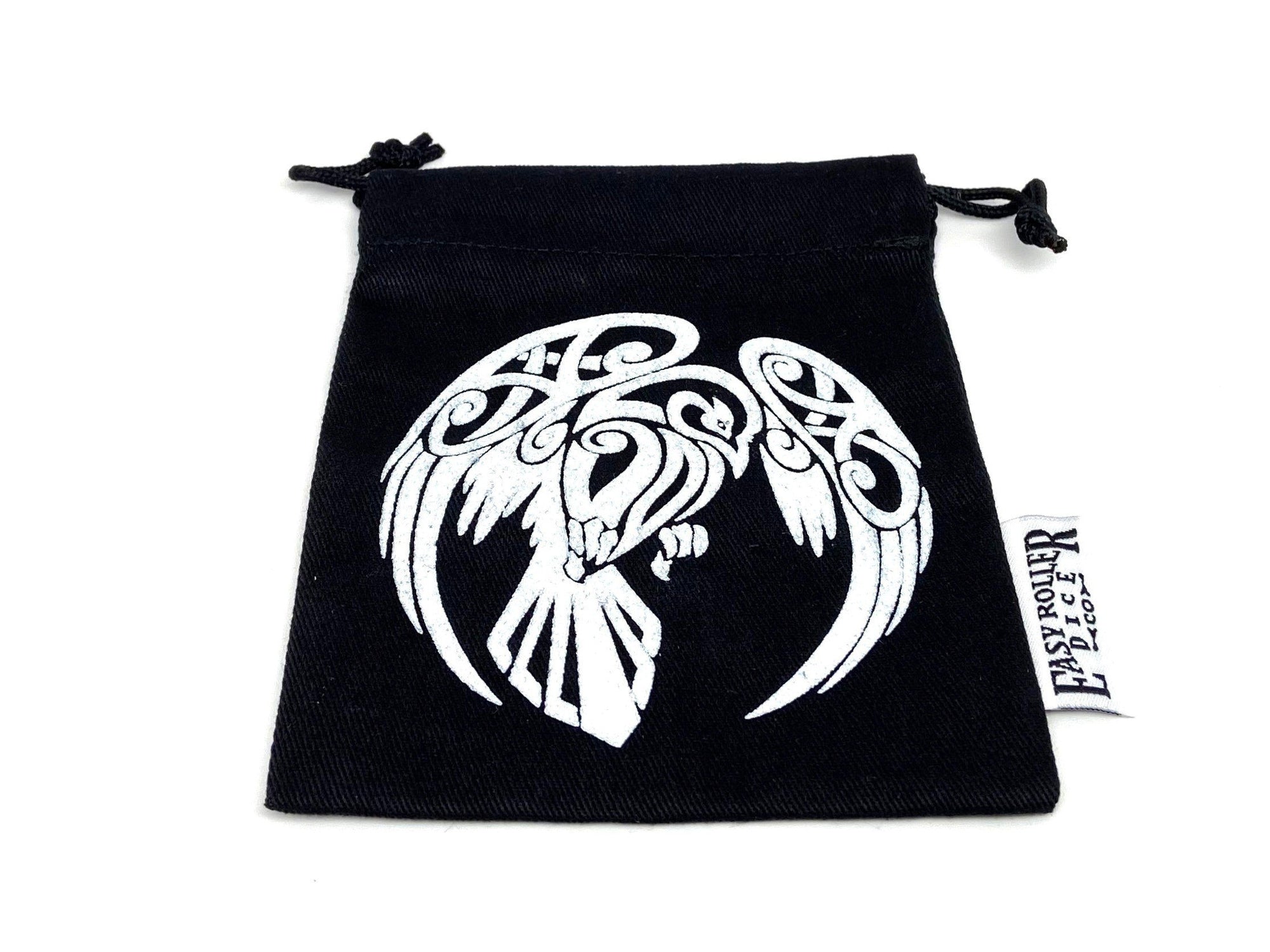 Small Cotton Twill Dice Bag - Raven Design