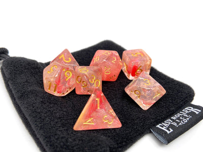 Pink Stardust Dice Collection - 7 Piece Set