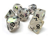 Clear Hologram Dice Collection - 7 Piece Set