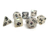 Clear Hologram Dice Collection - 7 Piece Set