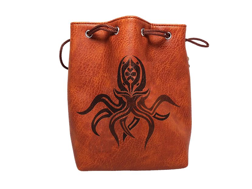 brown cthulhu dice bag